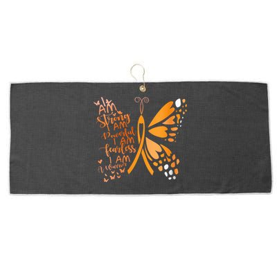 Butterfly Multiple Sclerosis Awareness Large Microfiber Waffle Golf Towel