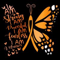 Butterfly Multiple Sclerosis Awareness Youth Performance Sprint T-Shirt