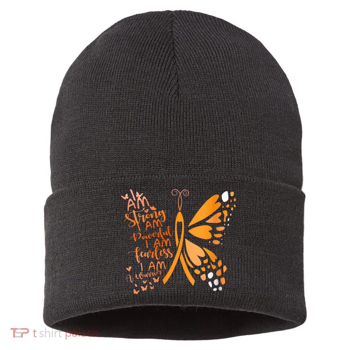 Butterfly Multiple Sclerosis Awareness Sustainable Knit Beanie