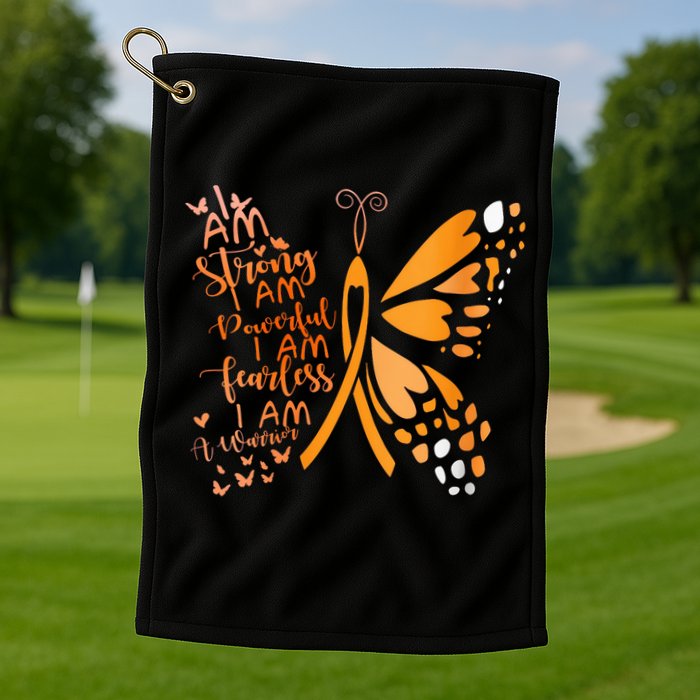 Butterfly Multiple Sclerosis Awareness Golf Towel
