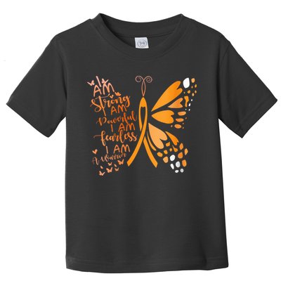 Butterfly Multiple Sclerosis Awareness Toddler T-Shirt