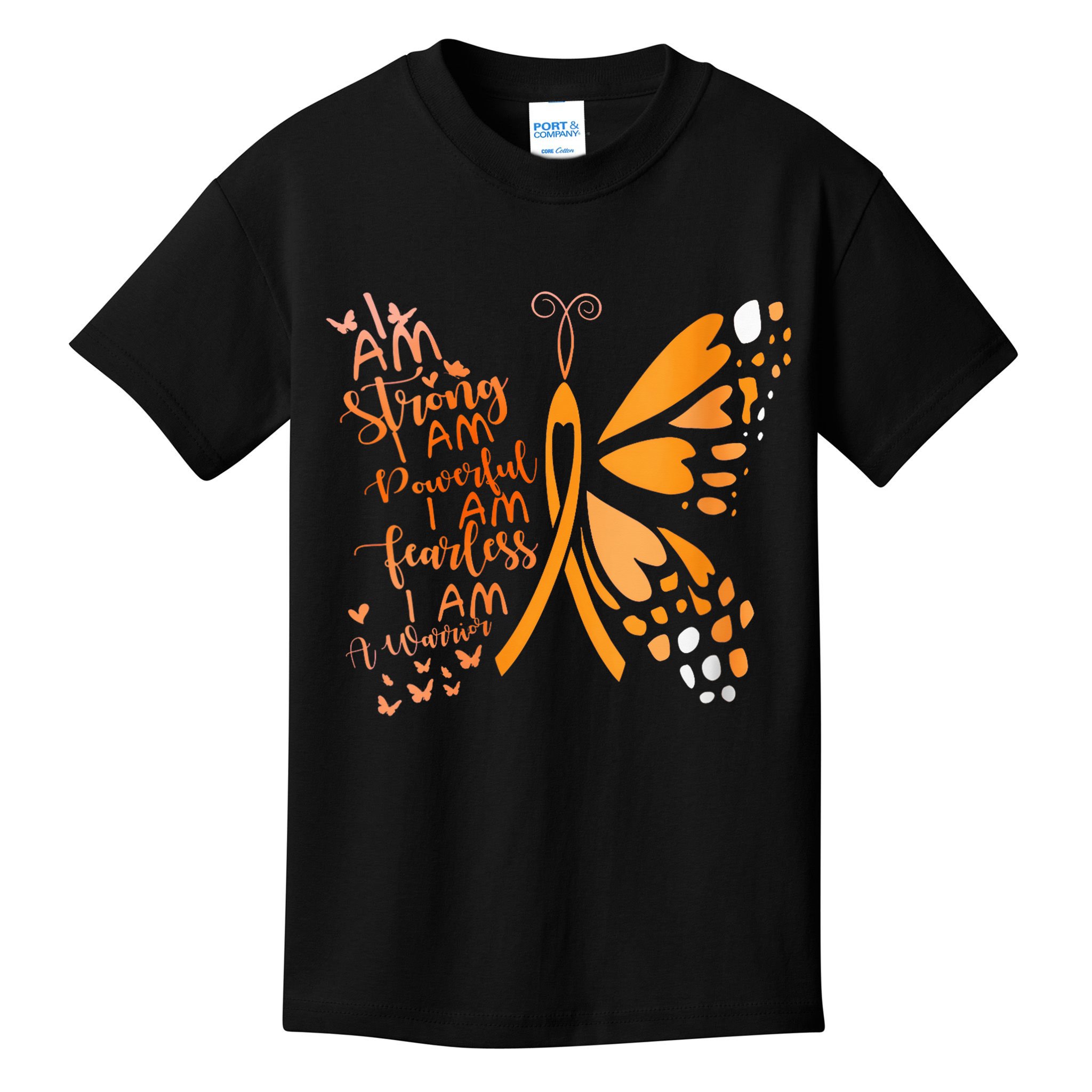 Butterfly Multiple Sclerosis Awareness Kids T-Shirt