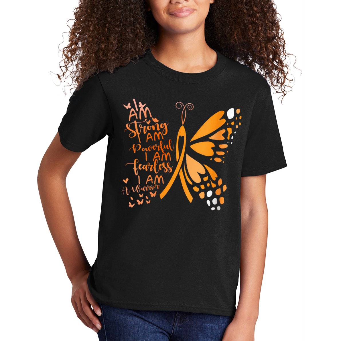 Butterfly Multiple Sclerosis Awareness Kids T-Shirt