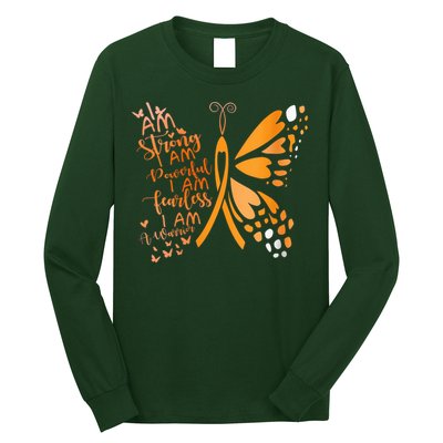 Butterfly Multiple Sclerosis Awareness Long Sleeve Shirt