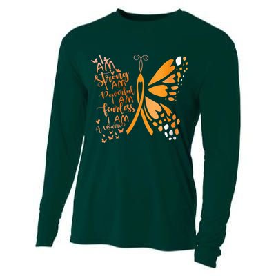 Butterfly Multiple Sclerosis Awareness Cooling Performance Long Sleeve Crew