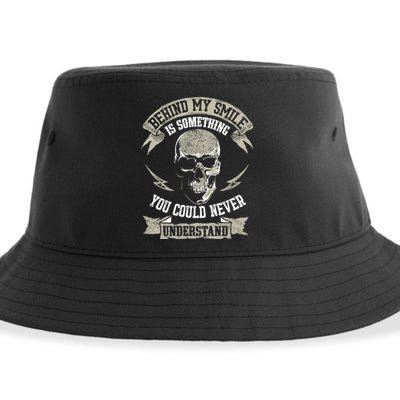 Behind My Smile Is Something You Could Never Understand Sustainable Bucket Hat