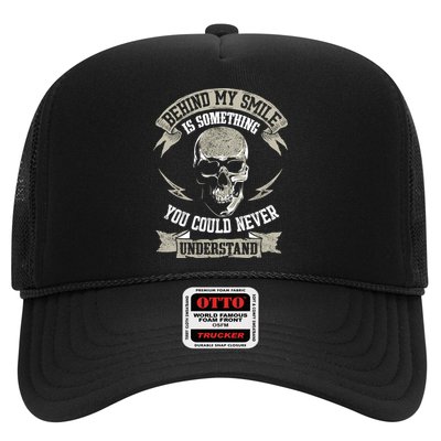 Behind My Smile Is Something You Could Never Understand Trucker Hat