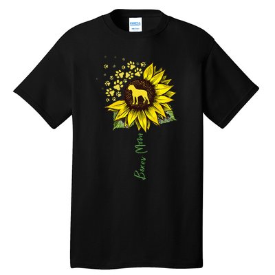 Boxer Mom Sunflower Boxer Dog Gifts Dog Mom Mama Tall T-Shirt