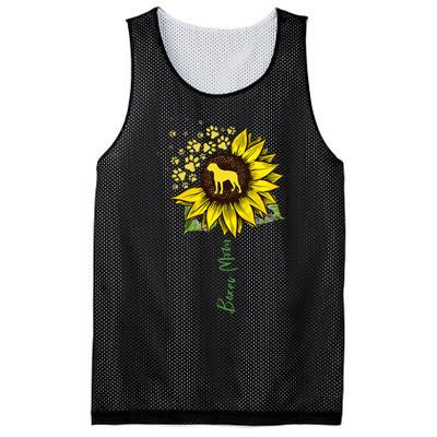 Boxer Mom Sunflower Boxer Dog Gifts Dog Mom Mama Mesh Reversible Basketball Jersey Tank