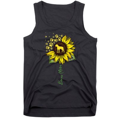 Boxer Mom Sunflower Boxer Dog Gifts Dog Mom Mama Tank Top