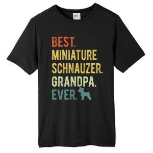 Best Miniature Schnauzer Grandpa Ever Dog Lover Fathers Day Tall Fusion ChromaSoft Performance T-Shirt