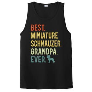 Best Miniature Schnauzer Grandpa Ever Dog Lover Fathers Day PosiCharge Competitor Tank