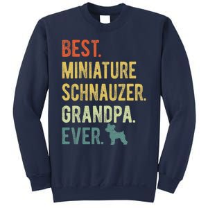 Best Miniature Schnauzer Grandpa Ever Dog Lover Fathers Day Sweatshirt