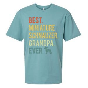 Best Miniature Schnauzer Grandpa Ever Dog Lover Fathers Day Sueded Cloud Jersey T-Shirt