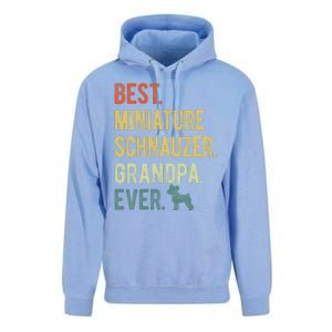 Best Miniature Schnauzer Grandpa Ever Dog Lover Fathers Day Unisex Surf Hoodie