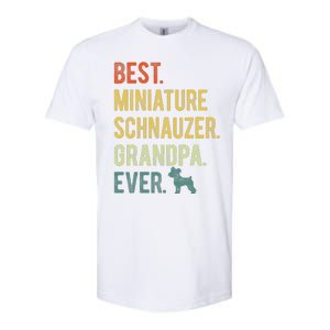 Best Miniature Schnauzer Grandpa Ever Dog Lover Fathers Day Softstyle CVC T-Shirt