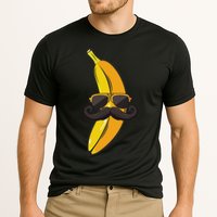Banana Mustache Sunglasses Face Funny Fruit Cool Banana Cooling Performance Crew T-Shirt