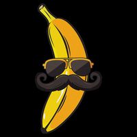Banana Mustache Sunglasses Face Funny Fruit Cool Banana Backpack