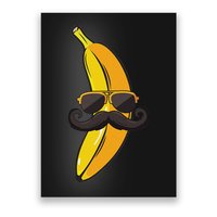 Banana Mustache Sunglasses Face Funny Fruit Cool Banana Poster