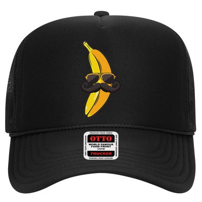 Banana Mustache Sunglasses Face Funny Fruit Cool Banana Hat