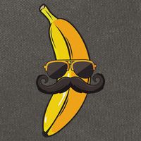 Banana Mustache Sunglasses Face Funny Fruit Cool Banana Cotton Canvas Backpack