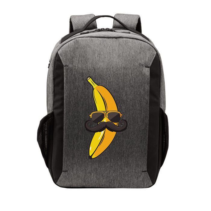 Banana Mustache Sunglasses Face Funny Fruit Cool Banana Vector Backpack
