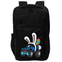 Bunny Monster Truck Bow Tie Cute Easter Boy Toddlers Impact Tech Backpack