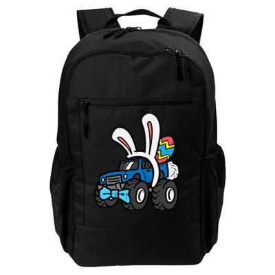 Bunny Monster Truck Bow Tie Cute Easter Boy Toddlers Daily Commute Backpack