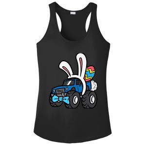 Bunny Monster Truck Bow Tie Cute Easter Boy Toddlers Ladies PosiCharge Competitor Racerback Tank