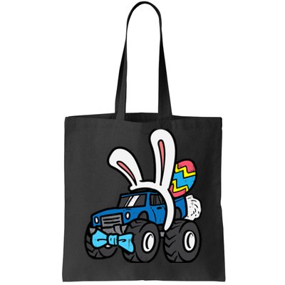 Bunny Monster Truck Bow Tie Cute Easter Boy Toddlers Tote Bag