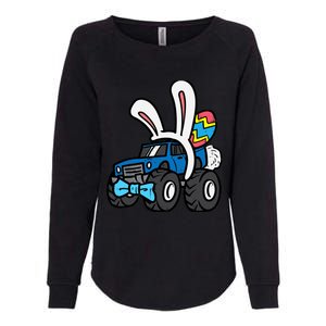 Bunny Monster Truck Bow Tie Cute Easter Boy Toddlers Womens California Wash Sweatshirt