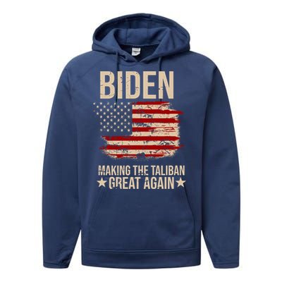 Biden Making The Taliban Great Again Performance Fleece Hoodie