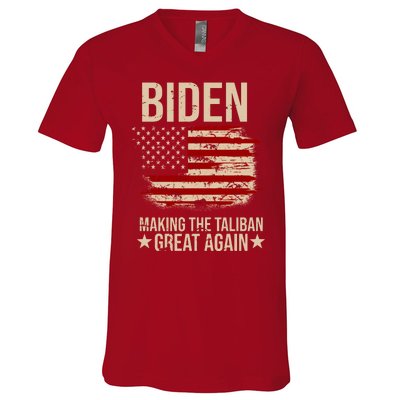 Biden Making The Taliban Great Again V-Neck T-Shirt