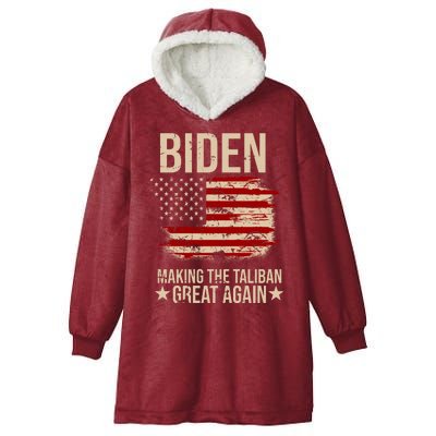 Biden Making The Taliban Great Again Hooded Wearable Blanket