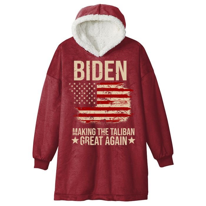 Biden Making The Taliban Great Again Hooded Wearable Blanket