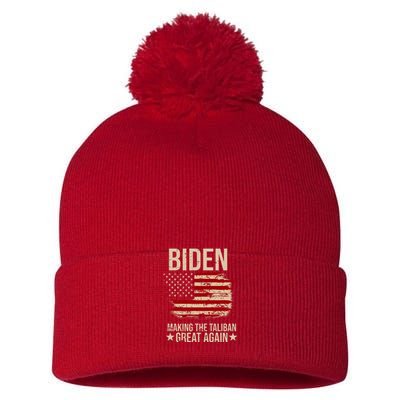 Biden Making The Taliban Great Again Pom Pom 12in Knit Beanie