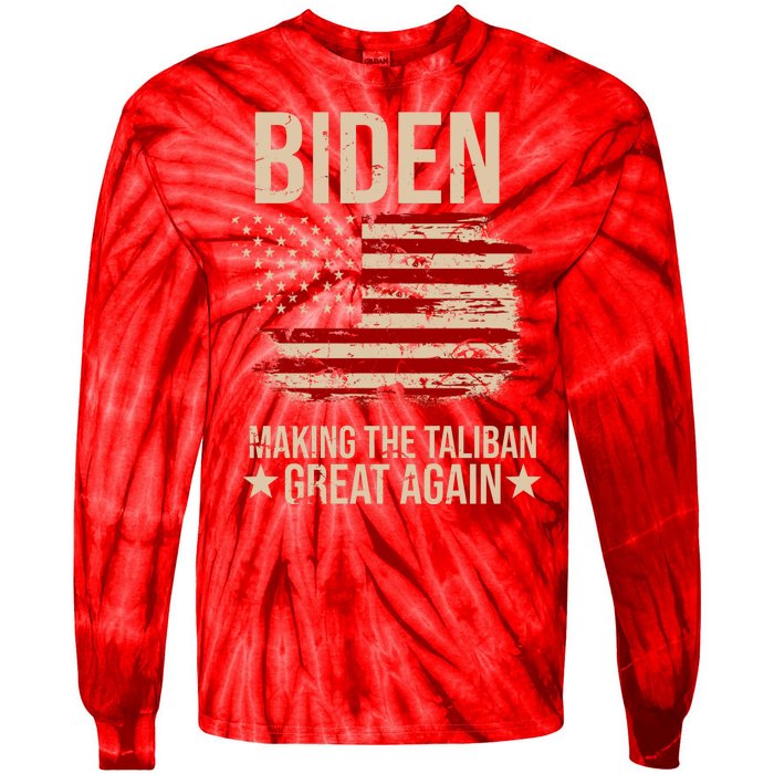 Biden Making The Taliban Great Again Tie-Dye Long Sleeve Shirt