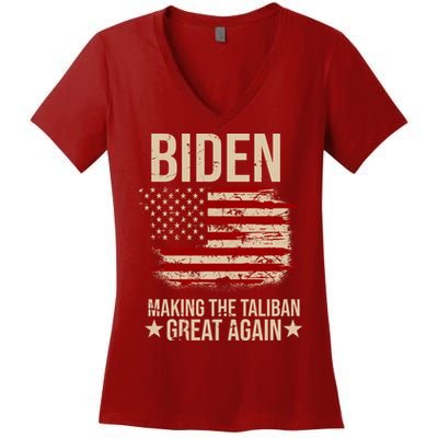 Biden Making The Taliban Great Again Women's V-Neck T-Shirt