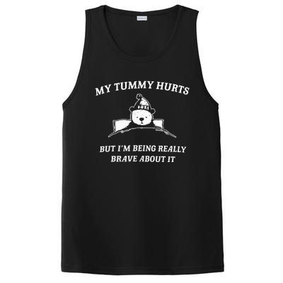 Bear My Tummy Hurts But IM Being Really Brave About It PosiCharge Competitor Tank