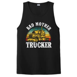 Bad Mother Trucker Gift Truck Driver Gag PosiCharge Competitor Tank