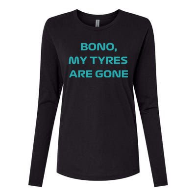 Bono, My Tyres Are Gone Womens Cotton Relaxed Long Sleeve T-Shirt