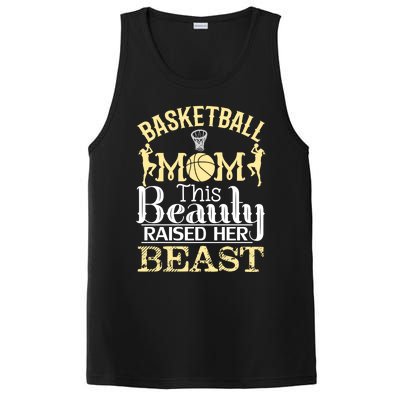 Basketball Mom This Beauty Raised Her Beast Basketball Gift PosiCharge Competitor Tank