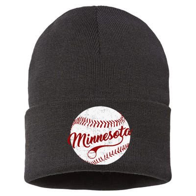 Baseball Minnesota Team Love Twin City National Pastime Sustainable Knit Beanie