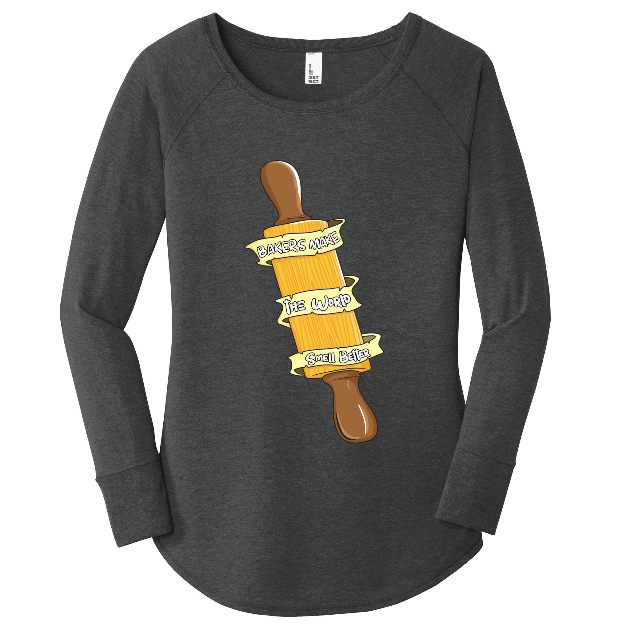 Bakers Make The World Smell Better Baking Baker Pastry Chef Gift Women's Perfect Tri Tunic Long Sleeve Shirt