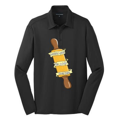 Bakers Make The World Smell Better Baking Baker Pastry Chef Gift Silk Touch Performance Long Sleeve Polo