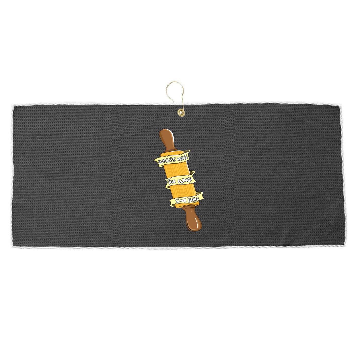 Bakers Make The World Smell Better Baking Baker Pastry Chef Gift Large Microfiber Waffle Golf Towel