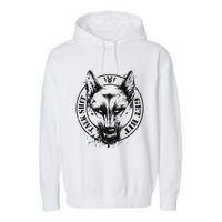 Belgian Malinois Talk Shit Get Bit Garment-Dyed Fleece Hoodie