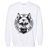 Belgian Malinois Talk Shit Get Bit Garment-Dyed Sweatshirt