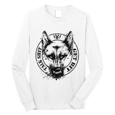 Belgian Malinois Talk Shit Get Bit Long Sleeve Shirt