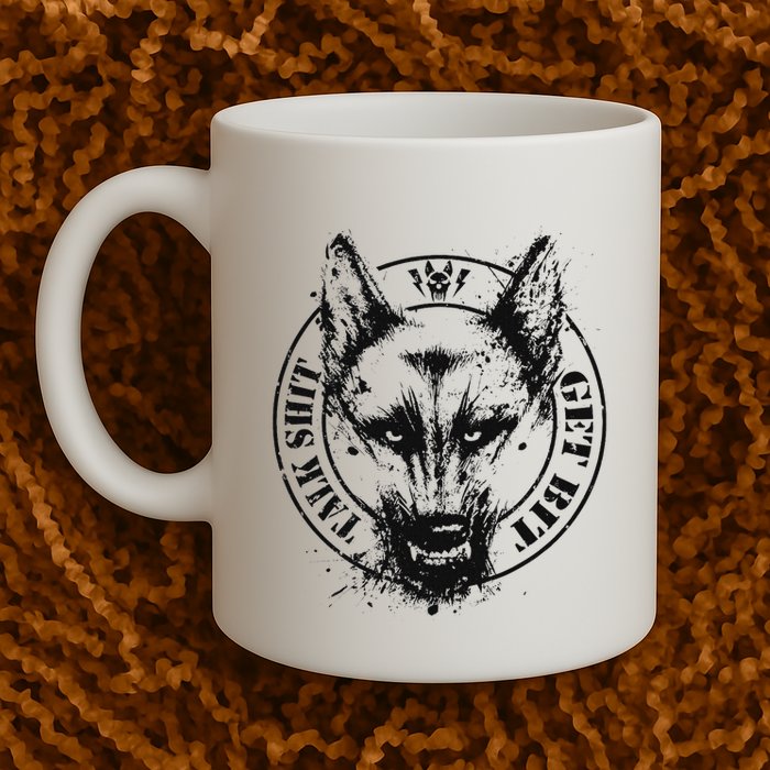 Belgian Malinois Talk Shit Get Bit Mug